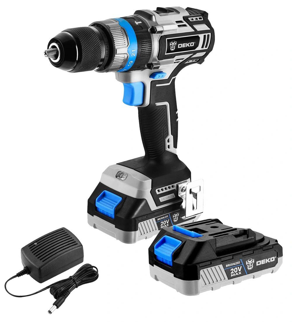 DEKO  DKBL20ID02-S1 Wiertarko - Wkrętarka Udarowa Akumulatorowa